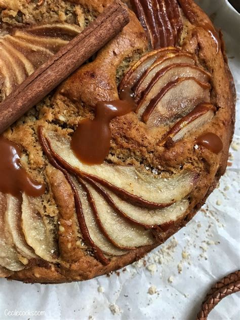 Gâteau poire cannelle caramel une belle gourmandise d automne