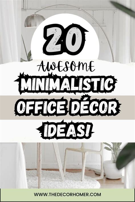 20+ Easy Minimalistic Office Décor Ideas For Your Place ...