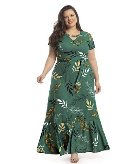 🔎vestido Plus Size Longo Listrado Elegante E Versátil