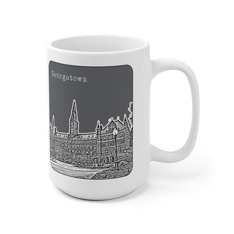 Georgetown Washington DC Coffee Cup Mug Skyline Art Version 3 - Etsy