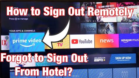 How To Logout Signout Of Amazon Prime Video App From Remote Location