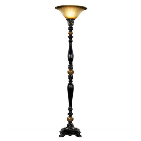 Hampton Bay 71 5 In 1 Light Dark Oil Rubbed Bronze Torchiere Floor