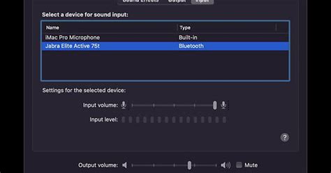 Adjust Input Vol To Max To Stop Jabra Elite 75t From Muting Themselves Automatically Mac Os