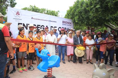 Alcaldesa Brenda Guerra entregó rehabilitación del Parque en Tlayca