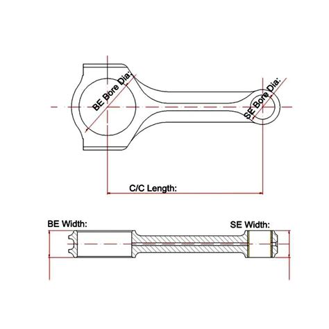 Himycar H Beam Rods For Acura Tsx Crv Element Accord K K A K A