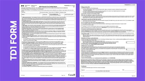 How To Fill Out Td1 And Td1bc Forms Step By Step Guide