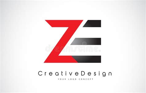 Letra Logo Design De ZE Z E Vector Moderno L De Las Letras Del Icono