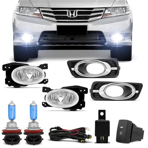 Kit Farol Milha Honda City A Auxiliar Neblina Par