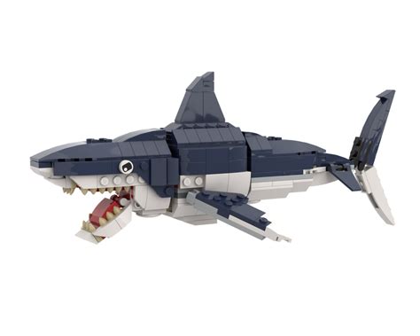 Lego Moc Great White Shark Xl 31088 2 To 1 By Bricksmartworkshop