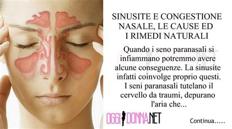 SINUSITE E CONGESTIONE NASALE LE CAUSE ED I RIMEDI NATURALI Con