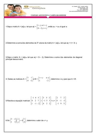 Cac Lista 6 2 Ano PDF