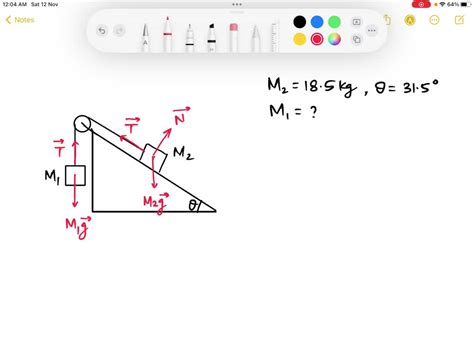 Solved Two Blocks Of Masses M And M Are Connected By Massless String