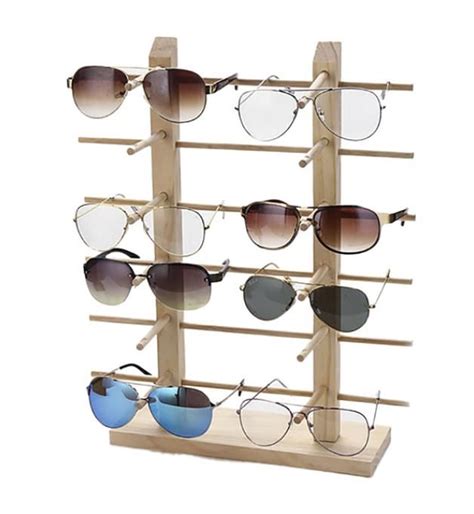 2020 Multi Layers Wood Sunglass Display Rack Shelf Eyeglasses Show