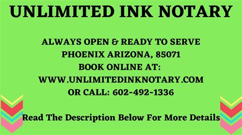 Phoenix Arizona Notary Public Near Me 85071 Well Help You Find The