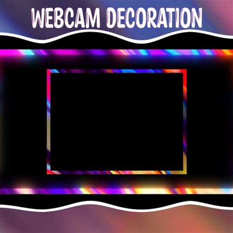 Twitch Animated Camera Overlay Neon Frame Background Etsy