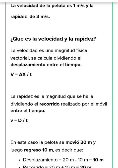 Una Pelota Recorre M Hacia La Derecha Y Luego M Hacia La