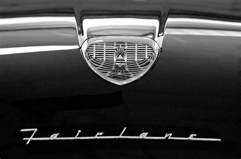 1958 Ford Fairlane 500 Victoria Hood Emblem Photograph By Jill Reger