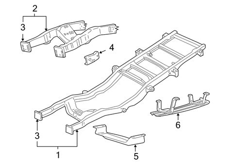 Ford F Super Duty Frame Rail Frame Crossmembers