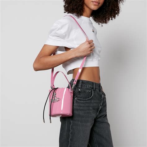 Vivienne Westwood Daisy Small Patent Leather Bucket Bag