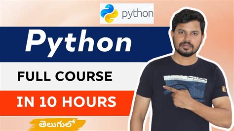 Python Full Course In Telugu Python Tutorials In Telugu Python In