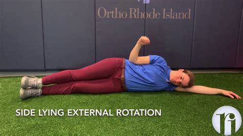 Side Lying External Rotation Youtube