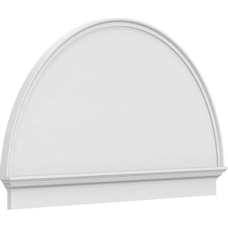 Ekena Millwork Half Round Smooth Architectural Grade PVC Combination