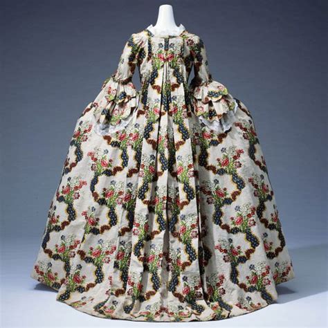 1775 France A Dress Called Robe à La Française The Dress Is Floor