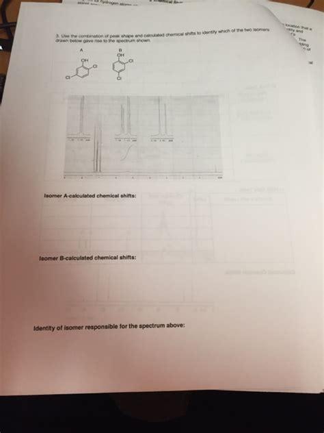 Solved H Nmr Spectroscopy Report Form 1 Provide An Nmr Data