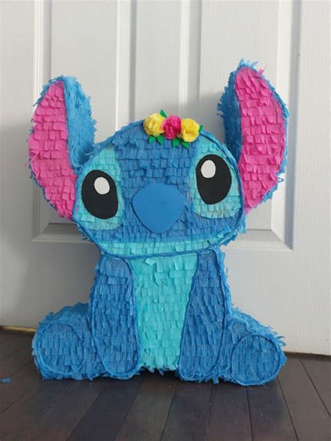 Stich Pinata Lilo And Stich Pinata Cute Pinata Stich Pi Ata Etsy