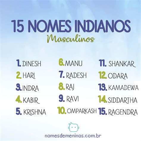 Nomes Indianos Masculinos E Seus Significados