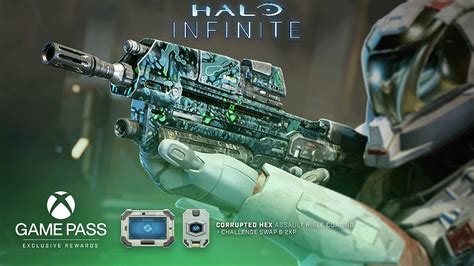 Halo Infinite New Free Corrupted Hex Assault Rifle Bundle Game Pass