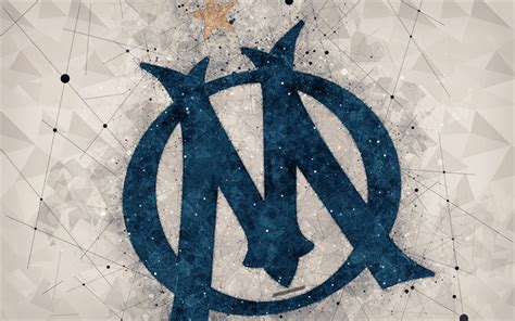 Download Wallpapers Olympique Marseille Om 4k Geometric Art French