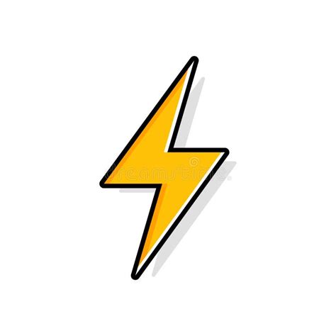 Lightning Bolt Thunder Bolt Lighting Strike Expertise Flat Vector