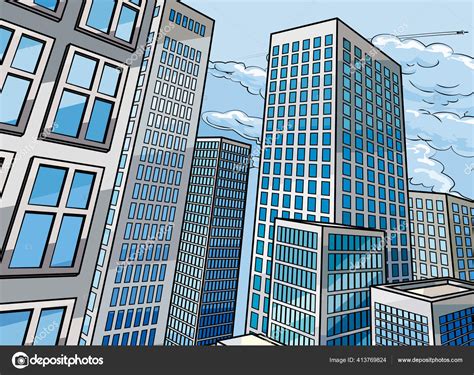 Background City Buildings Stock Vector Image by ©Krisdog #413769824