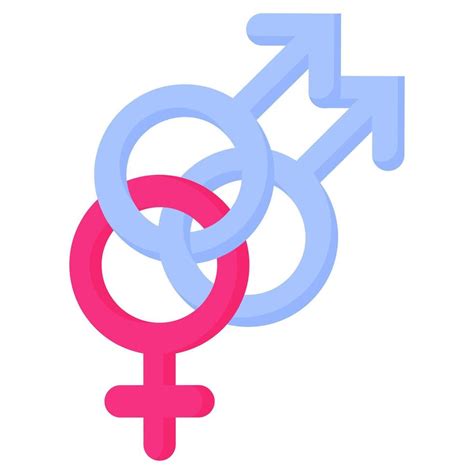 Blue Gender Symbol Of Bisexual Vector Art At Vecteezy