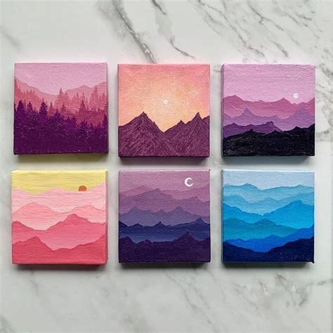 30 Diy Easy Canvas Painting Ideas For Beginners Mini Canvas Art