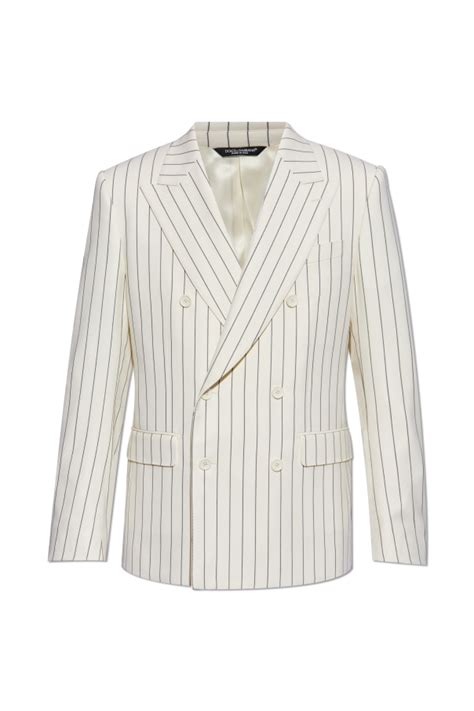 Dolce And Gabbana Striped Pattern Blazer Mens Clothing Vitkac