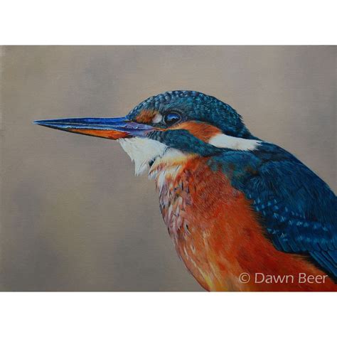 Kingfisher In Oils Kingfisher Painting Kingfisher Fine Art