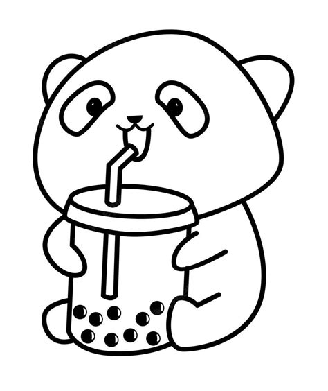 Boba Tea Coloring Pages