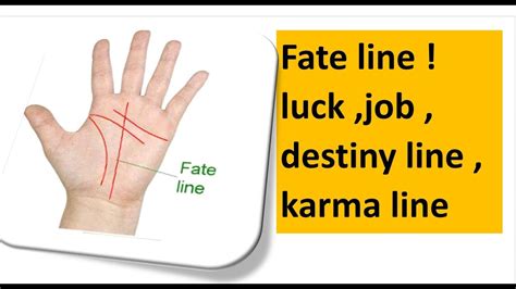 Luck Line Line Of Wealth Line Of Saturn Line Of Job Palmistry In