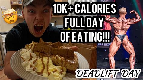 Off Season Full Day Of Eating 10k Calories Back Day Khifie West Youtube