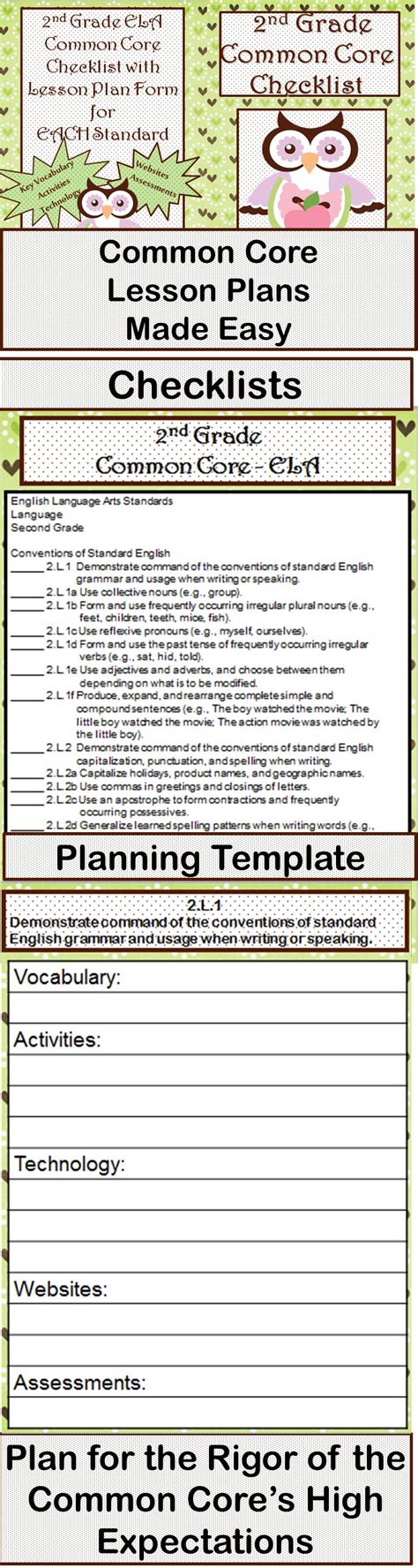 Lesson Plan Second Grade Language Arts