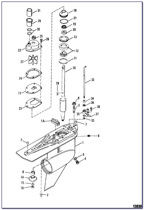 Exploring The Intricate Parts Of A Mercury Lower Unit A Comprehensive Diagram