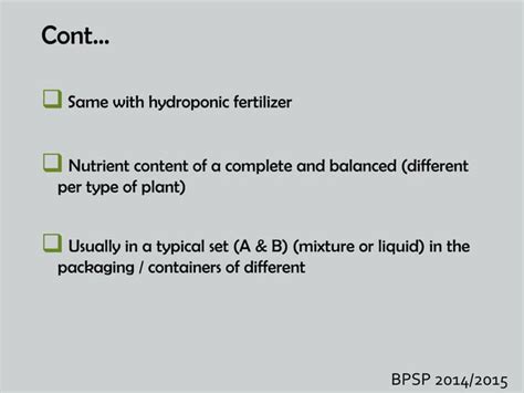 Fertigation system | PPT