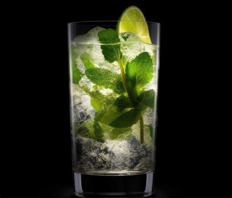 Premium AI Image | Glass of mojito cocktail