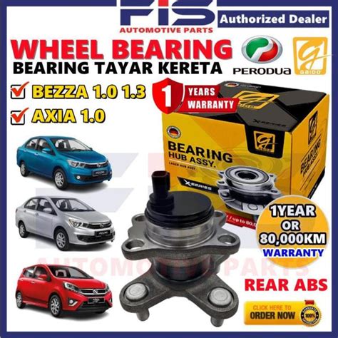 FIS Gaido Rear Wheel Bearing Hub Perodua Bezza 1 0 1 3 Axia 1 0