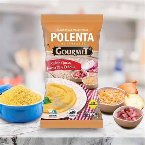 Polenta Instant Nea Sabor Queso Panceta Y Cebolla Alimentos Deambrosi