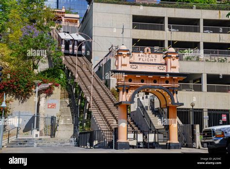 Los Angeles Apr 22 The Angels Flight Railway On Apr 22 2017 At Los