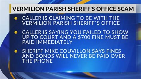 Vermilion Parish Sheriff Warns Of Phone Scam YouTube