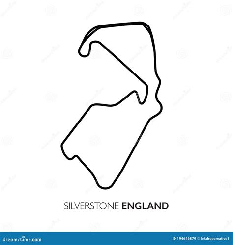 Silverstone Circuit Vector Royalty-Free Illustration | CartoonDealer.com #129746976